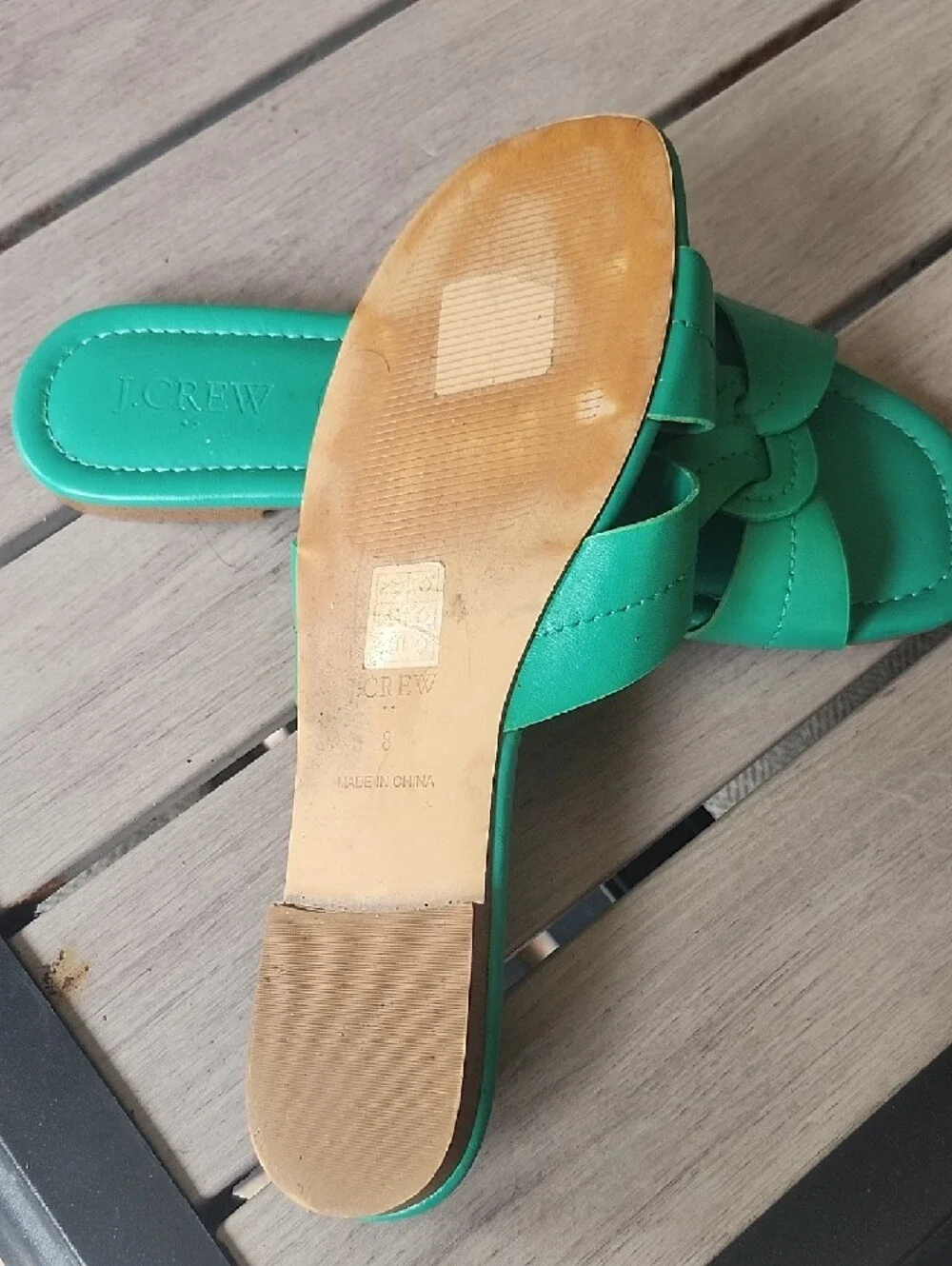 J. Crew Women's Emerald Knotted Slide Sandals